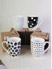 Dots Print Mug Cup Set (4ps) 350ml (12oz)